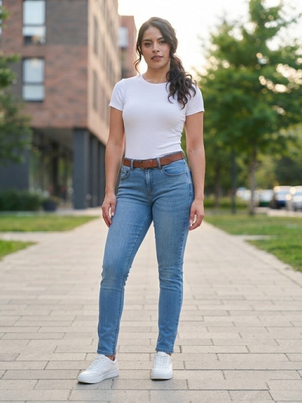 OGGI Womens Jeans Size 11 Carol Skinny Stretch Vintage Bleach Light Wash Denim